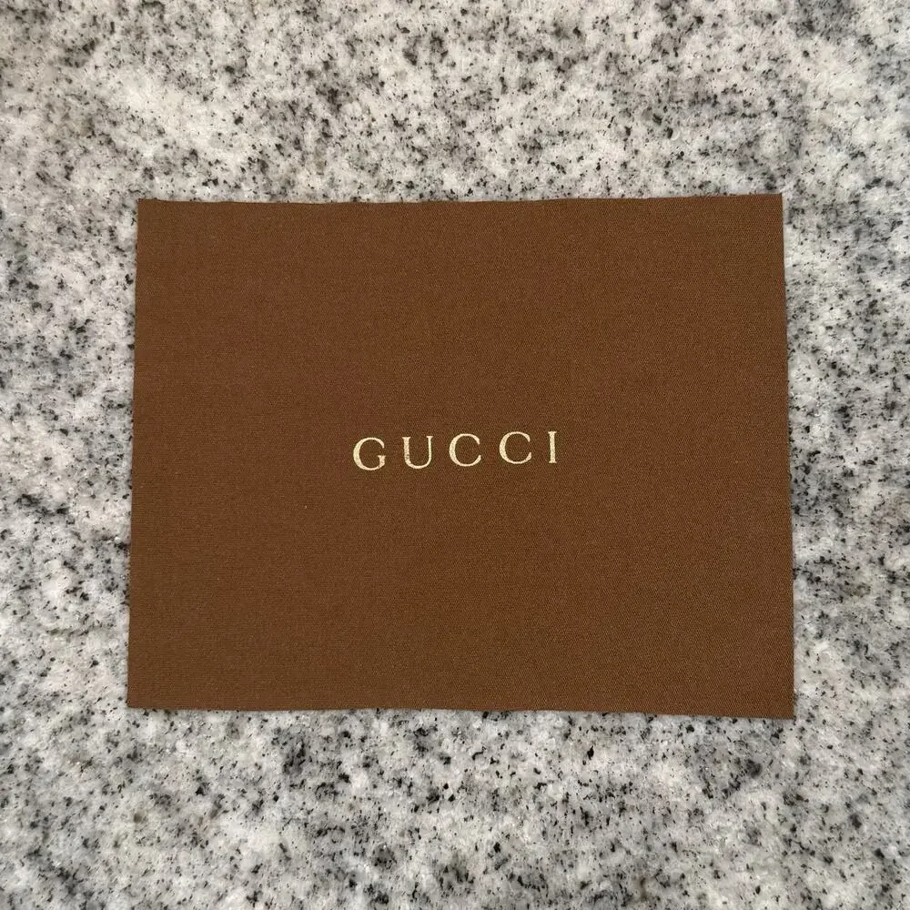 VINTAGE Y2K Gucci Sunglasses Hard/Clam Shell Bronze Metallic Case w Monogram Int